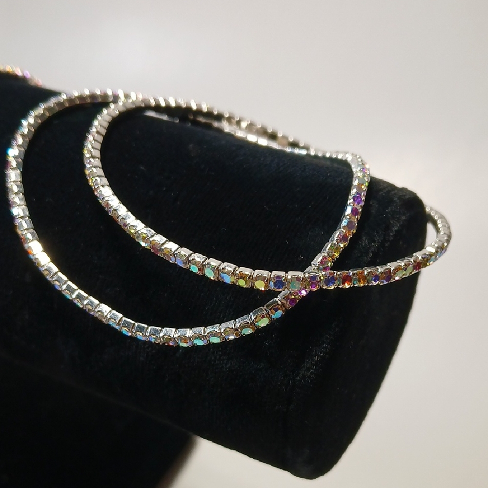 Dazzling Silver and Multicolor Women's Bracelet